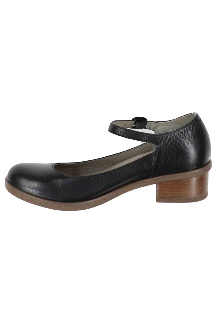 Spatarella Decollete donna whaterproff in pelle nera con suola in gomma Hotsell