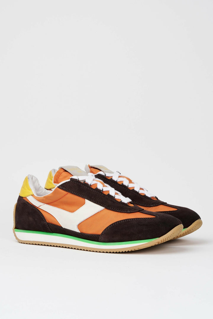 Spatarella Sneakers uomo Trainer '74 in camoscio testa di moro e tessuto 005 2025