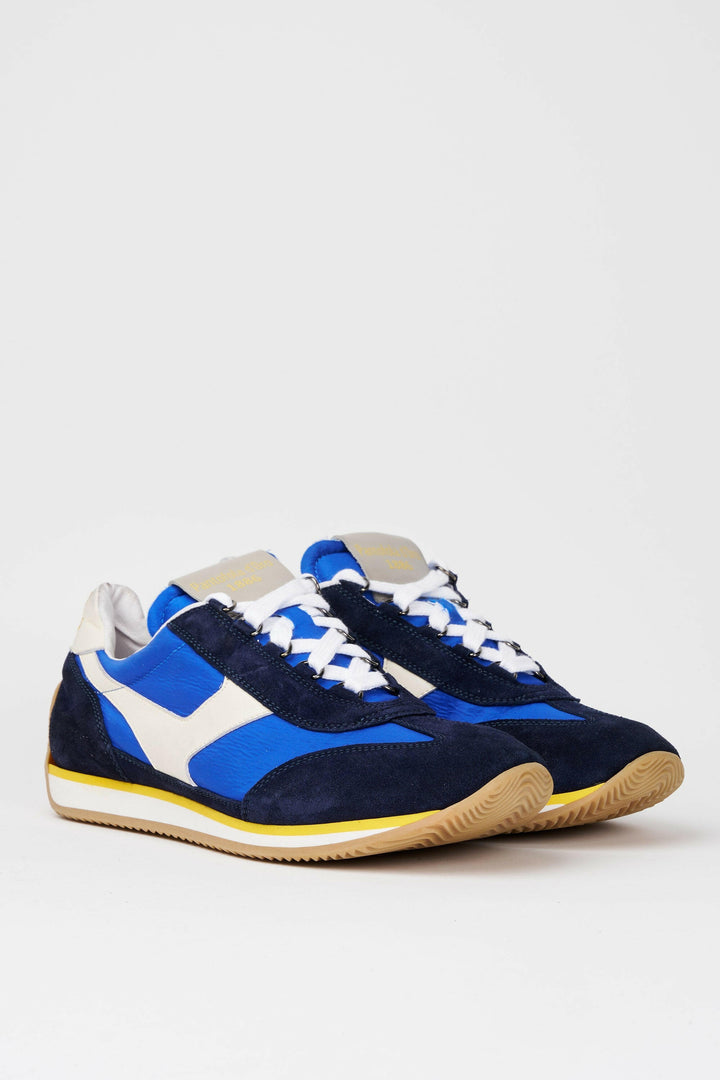 Spatarella Sneakers uomo Trainer '74 in camoscio blu e tessuto 003 Nuovo