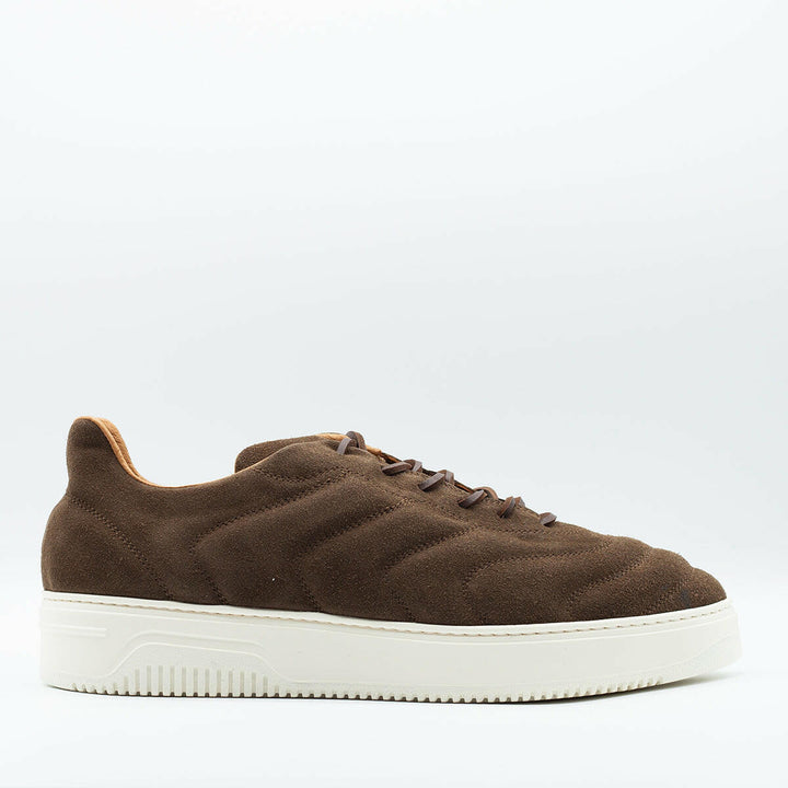Spatarella Sneakers da uomo Bomber in camoscio marrone Qualità