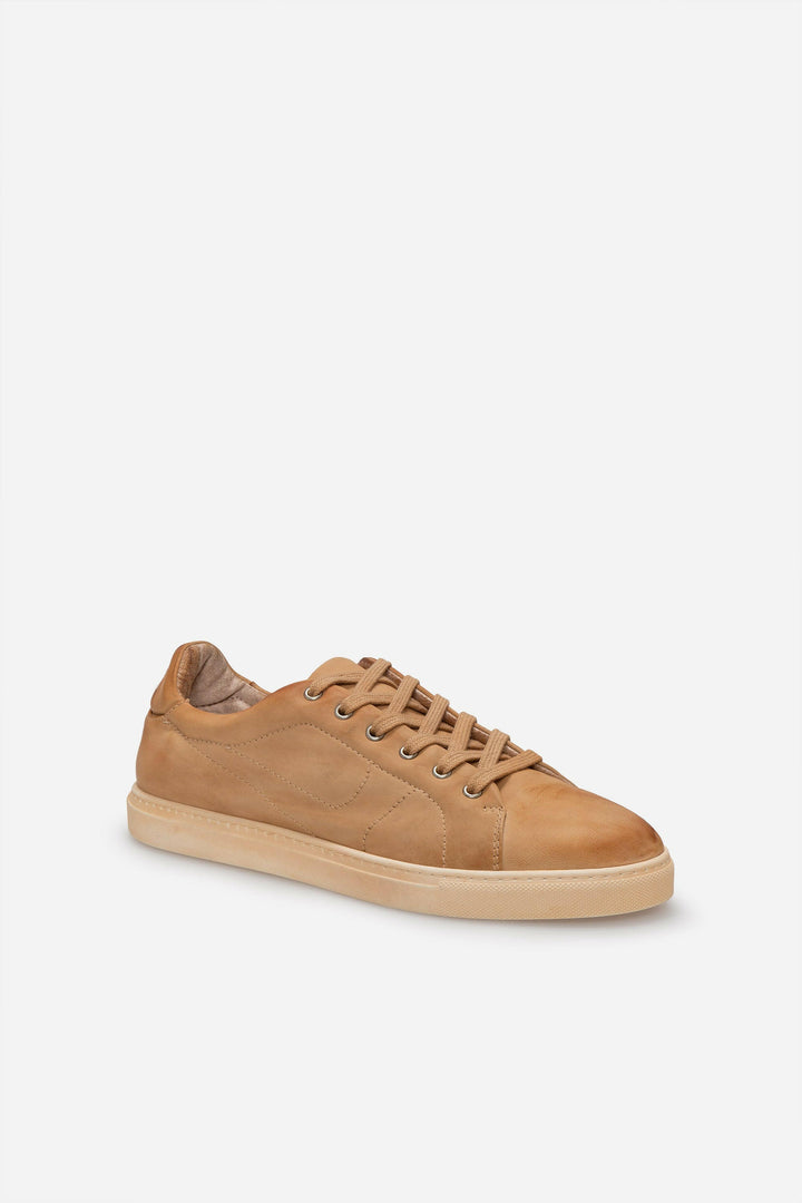 Spatarella Sneakers uomo N.100 in pelle camel vintage Qualità Garantita