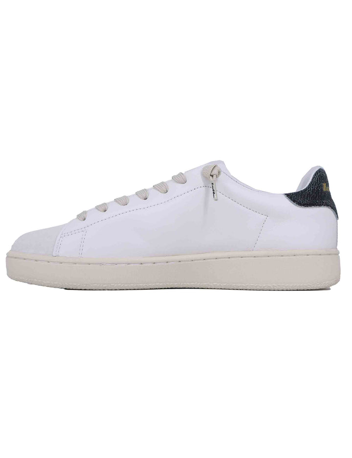 Spatarella Snekaers uomo in pelle bianca autograph Sottocosto