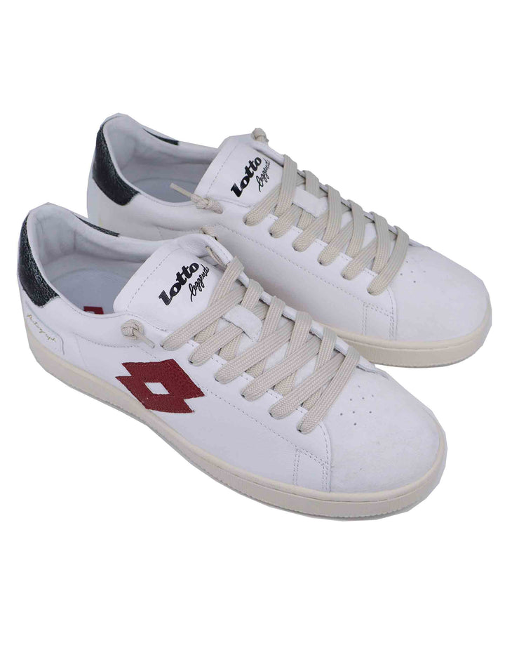Spatarella Snekaers uomo in pelle bianca autograph Sottocosto