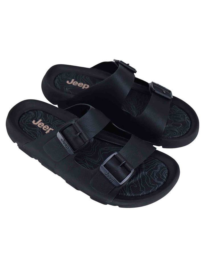 Spatarella Sandali uomo Daytona in pelle nera Convenienza