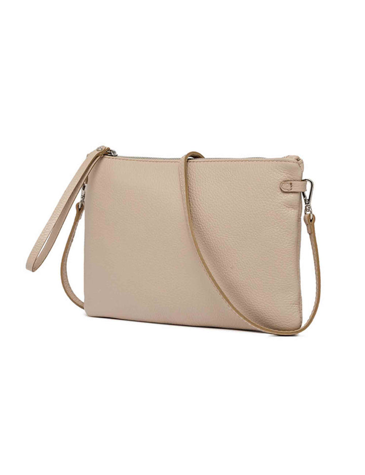 Spatarella Borse donna pochette Hermy in pelle phard con manico a bracciale e tracolla in pelle Novità