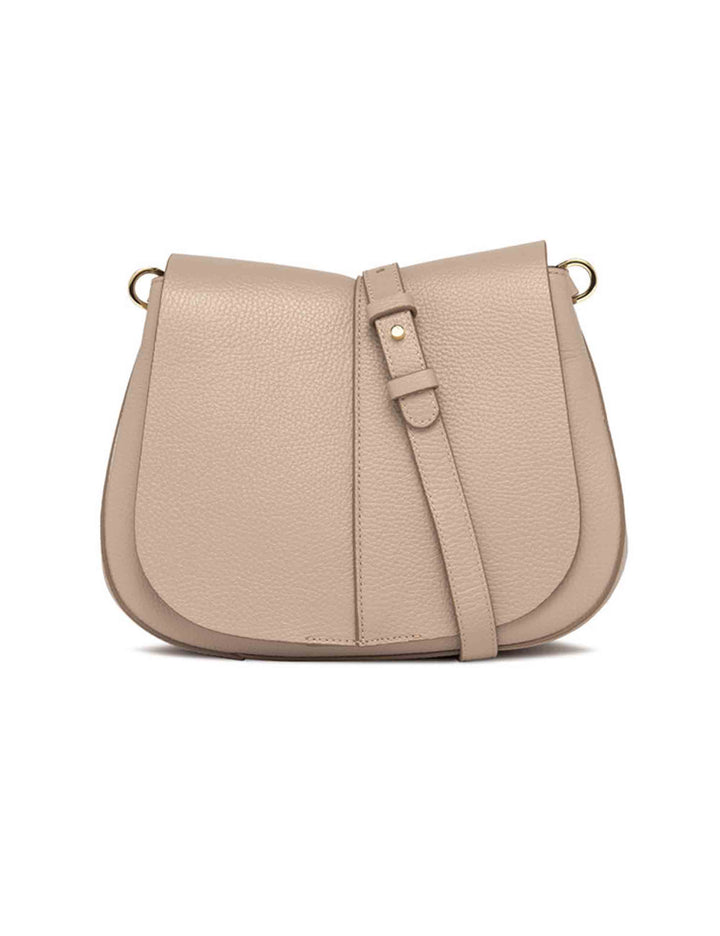 Spatarella Borse a spalla donna Helena Round in pelle phard con doppia tracolla Saldi