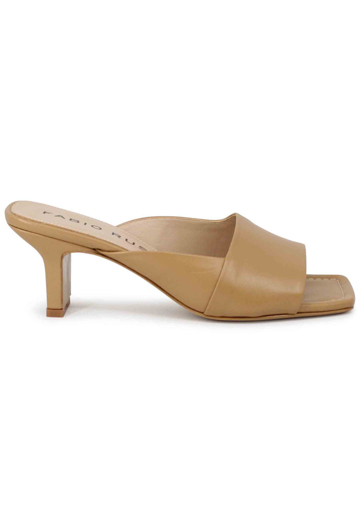 Spatarella Sandali donna in pelle naturale con punta quadra Negozi Online