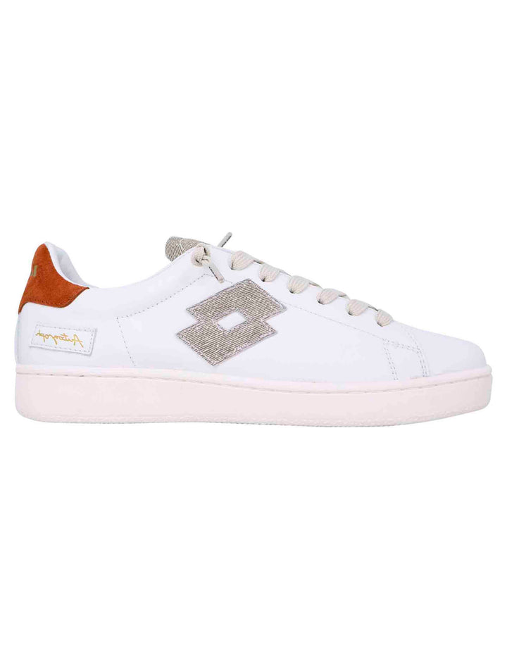 Spatarella Snekaers uomo in pelle bianca autograph Offerta