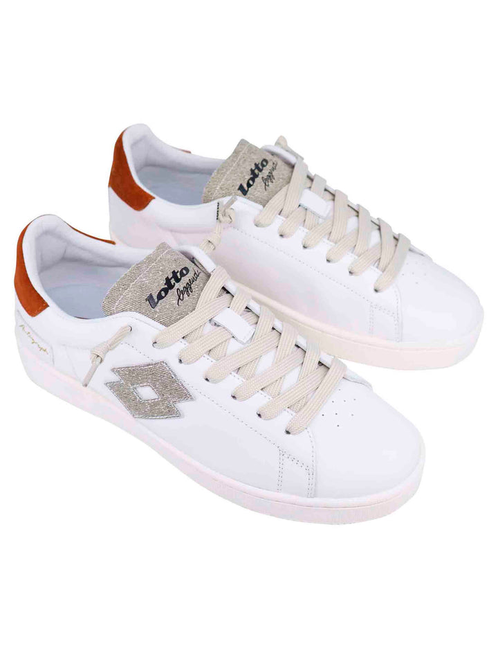 Spatarella Snekaers uomo in pelle bianca autograph Offerta