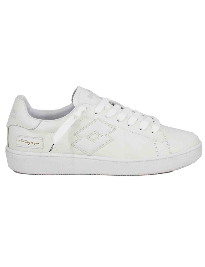 Spatarella Snekaers uomo in pelle bianca autograph Vendita Calda