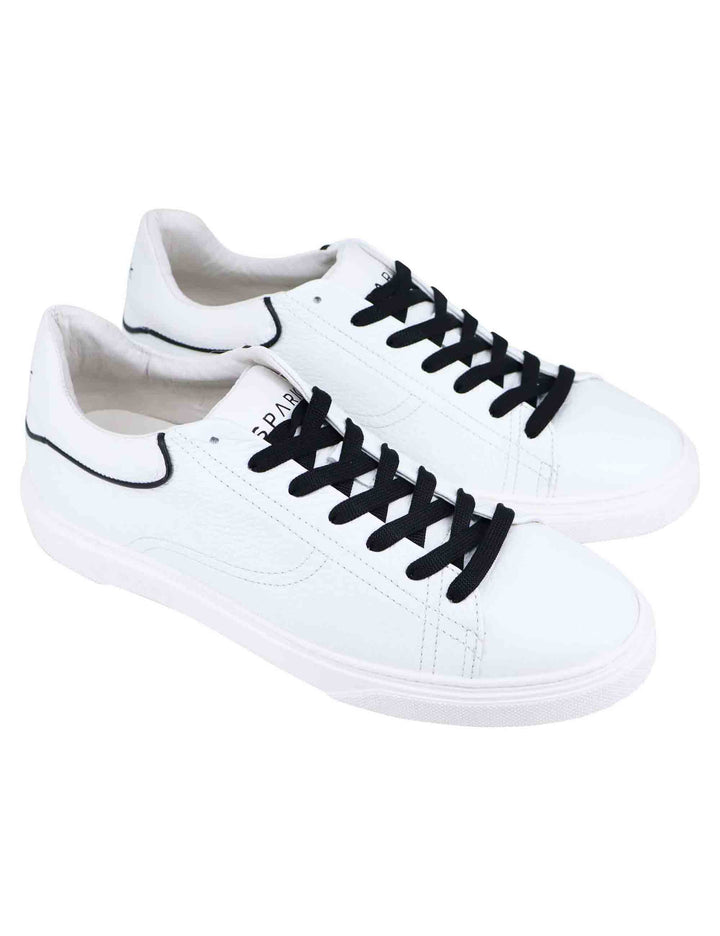 Spatarella Sneakers uomo in pelle bianca Nuova