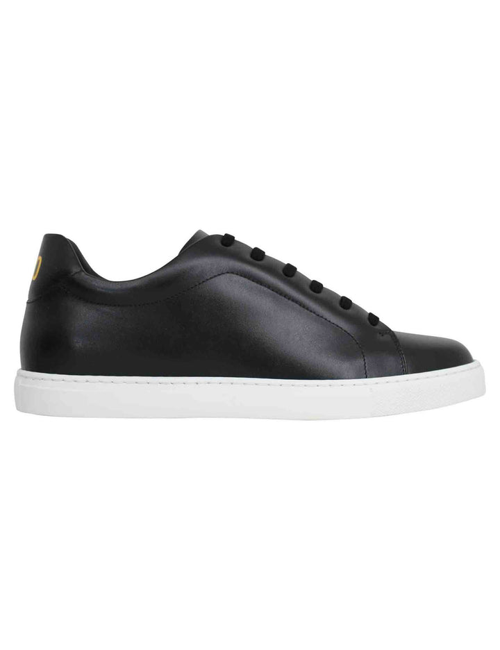 Spatarella Sneakers uomo Foro italico in pelle nera 2025