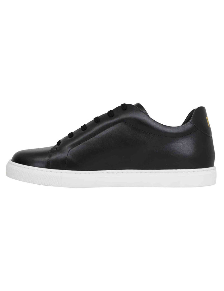 Spatarella Sneakers uomo Foro italico in pelle nera 2025