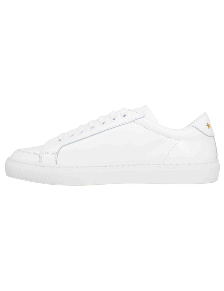 Spatarella Sneakers uomo Top spin in pelle bianca Italia