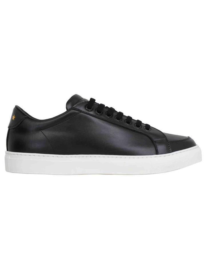 Spatarella Sneakers uomo Top spin in pelle nera Vendita