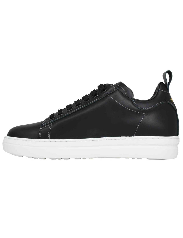 Spatarella Sneakers uomo Court classic in pelle nera In Linea