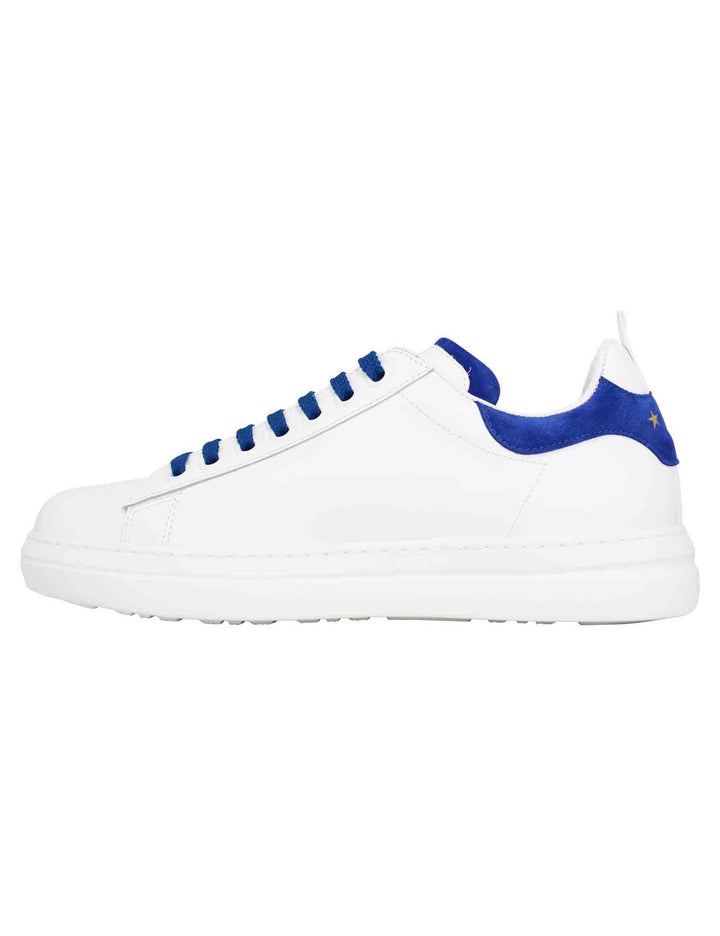 Spatarella Sneakers uomo Court classic in pelle bianca Vendita Calda