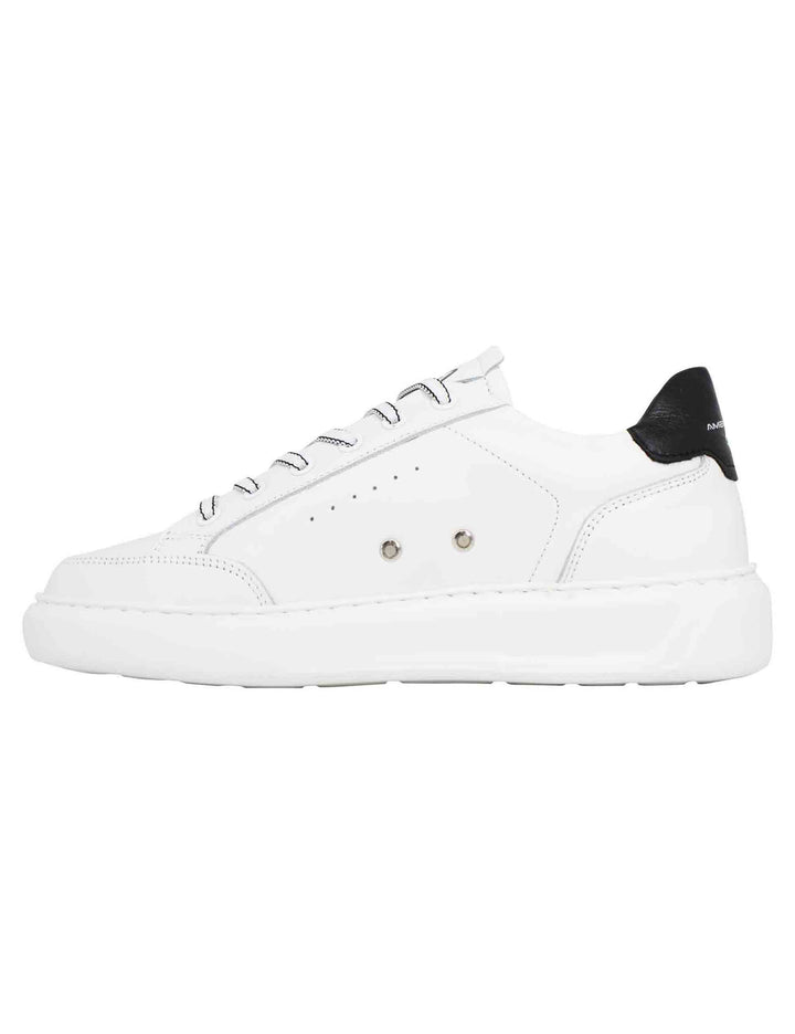 Spatarella Sneakers uomo Kit in pelle bianca Vendita Calda