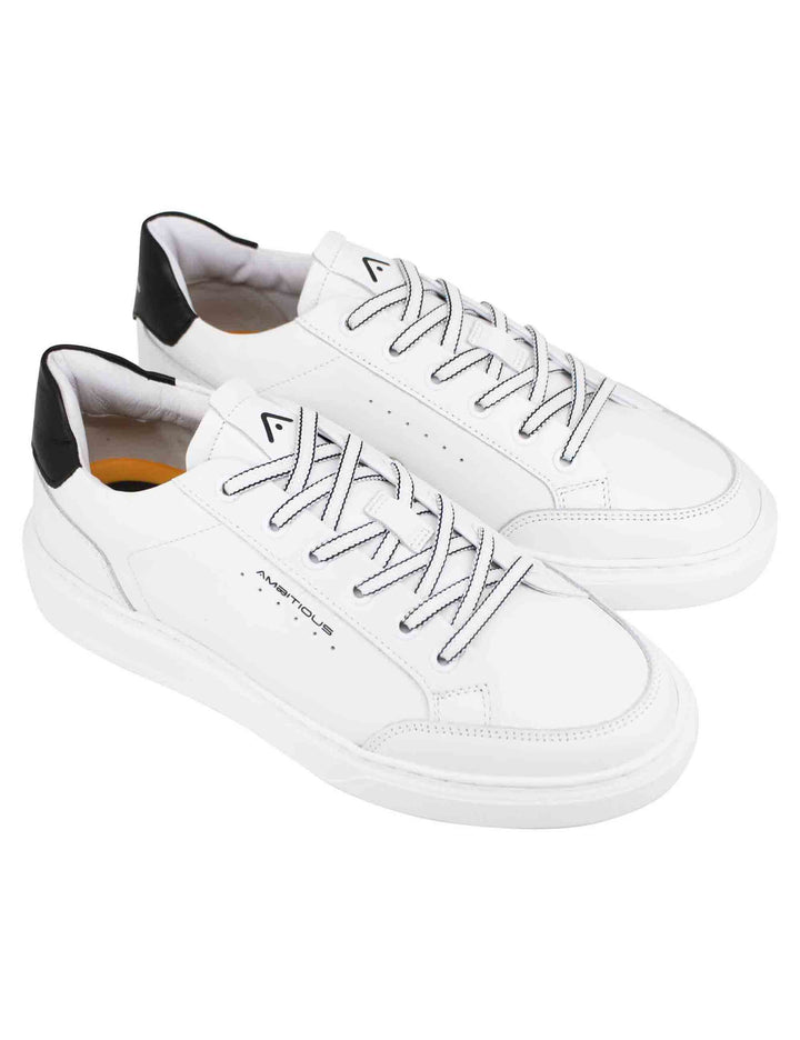 Spatarella Sneakers uomo Kit in pelle bianca Vendita Calda