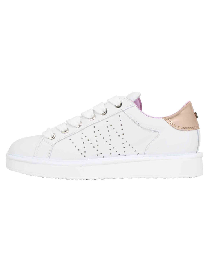 Spatarella Sneakers donna in pelle bianca Vendita Economica