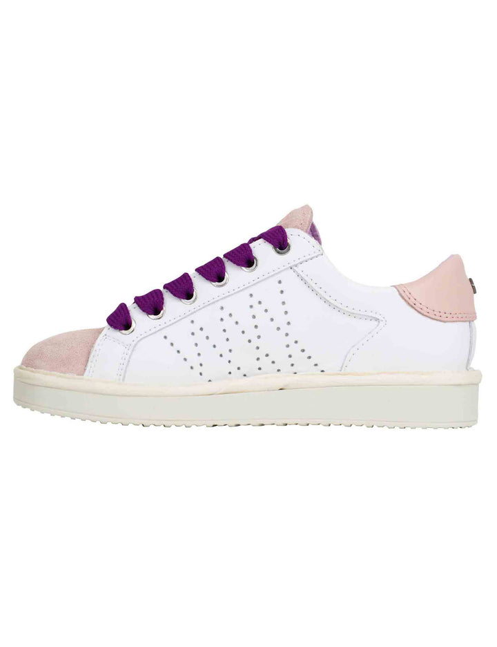 Spatarella Sneakers donna in pelle bianca In Saldo