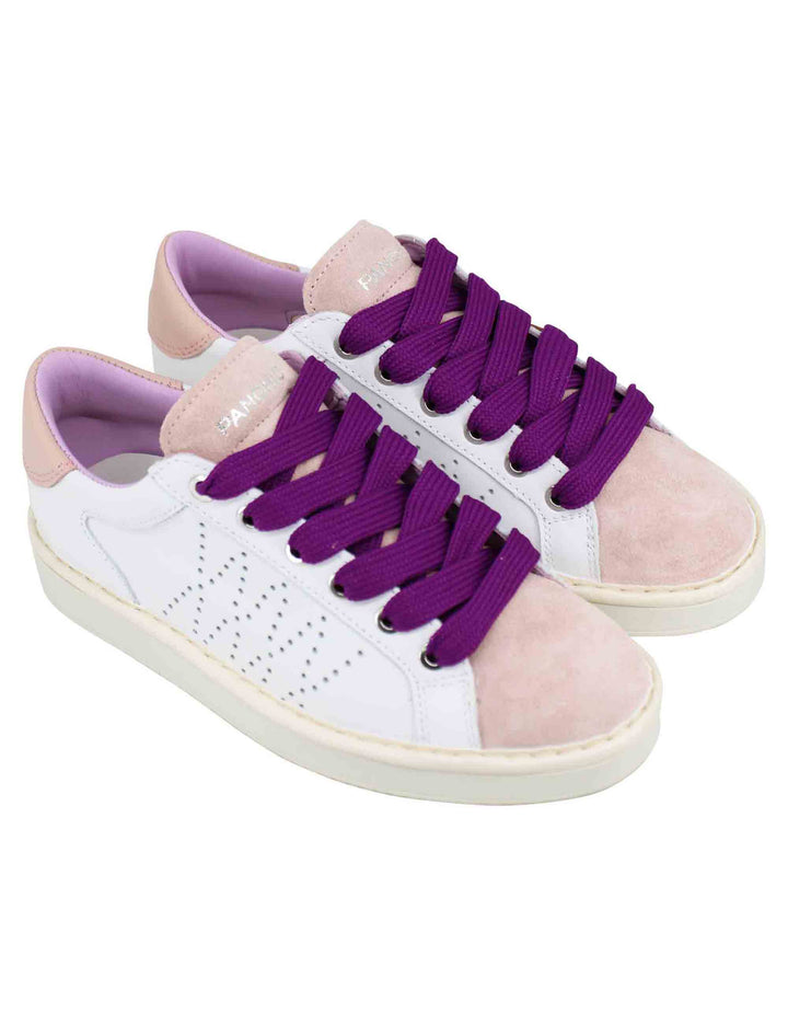 Spatarella Sneakers donna in pelle bianca In Saldo