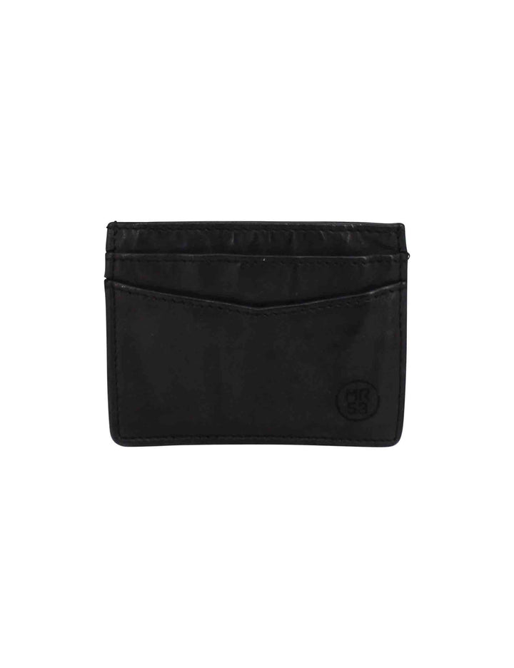 Spatarella Portacarte uomo in pelle vintage nero Qualità