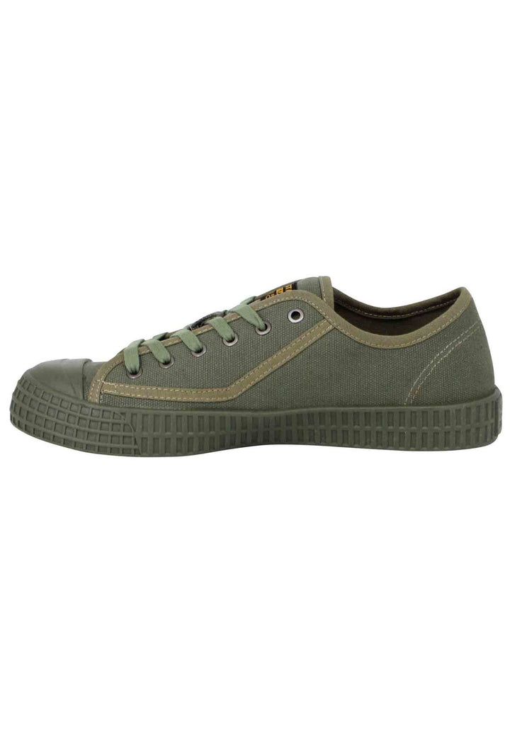 Spatarella Sneakers uomo Rovulc II in canvas verde Consegna Veloce