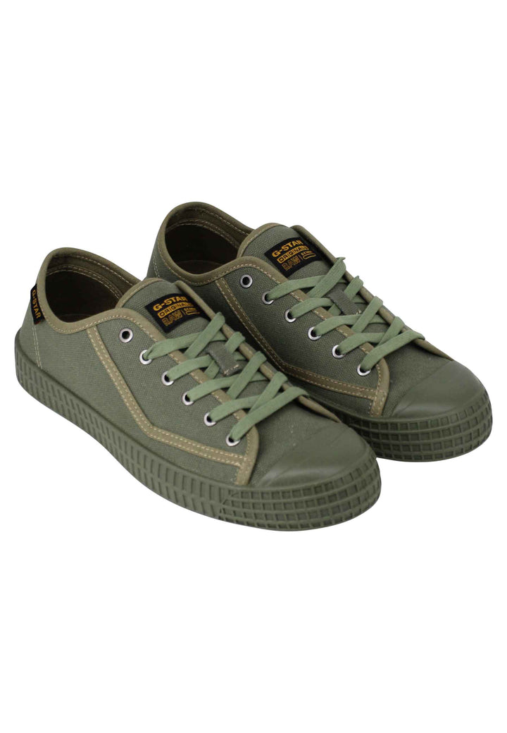 Spatarella Sneakers uomo Rovulc II in canvas verde Consegna Veloce