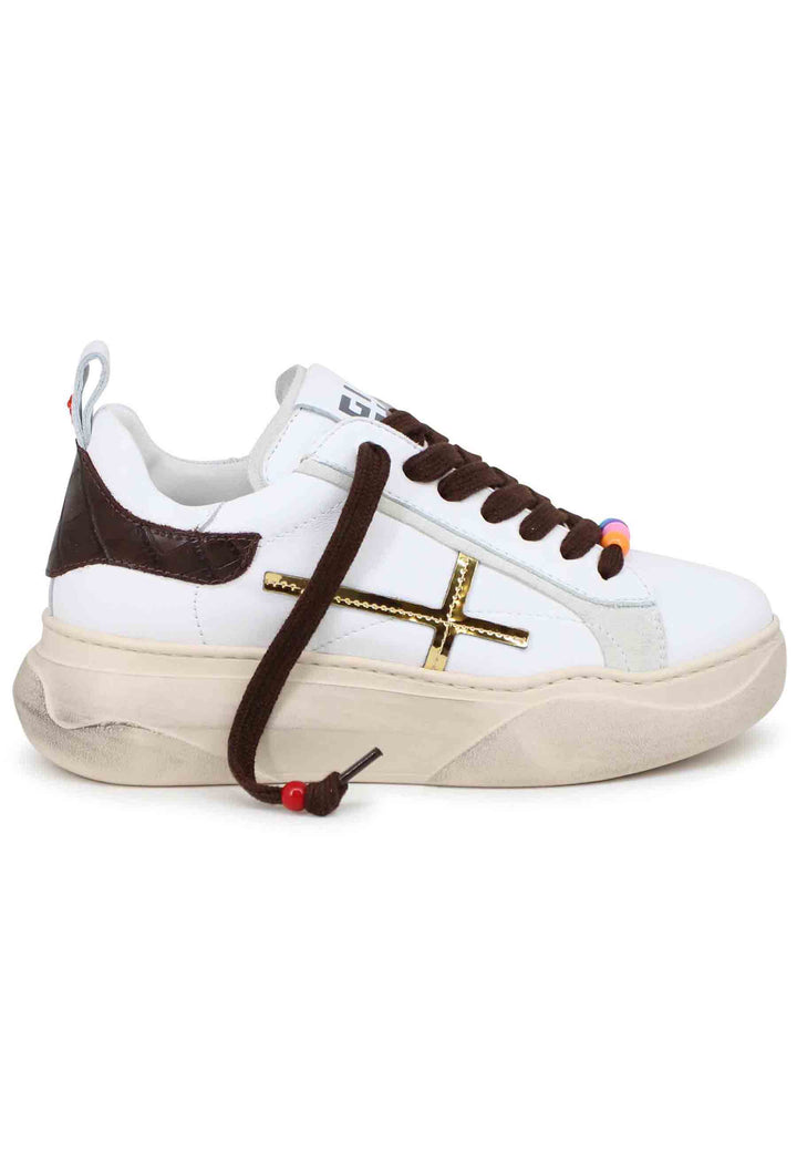 Spatarella Sneakers donna in pelle bianca Comprane uno, ottenene uno gratis