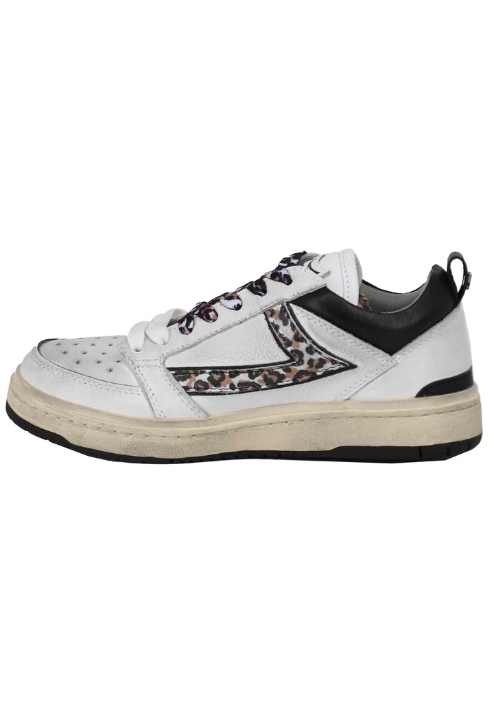 Spatarella Sneakers donna Starlight Animalier in pelle bianca Italy