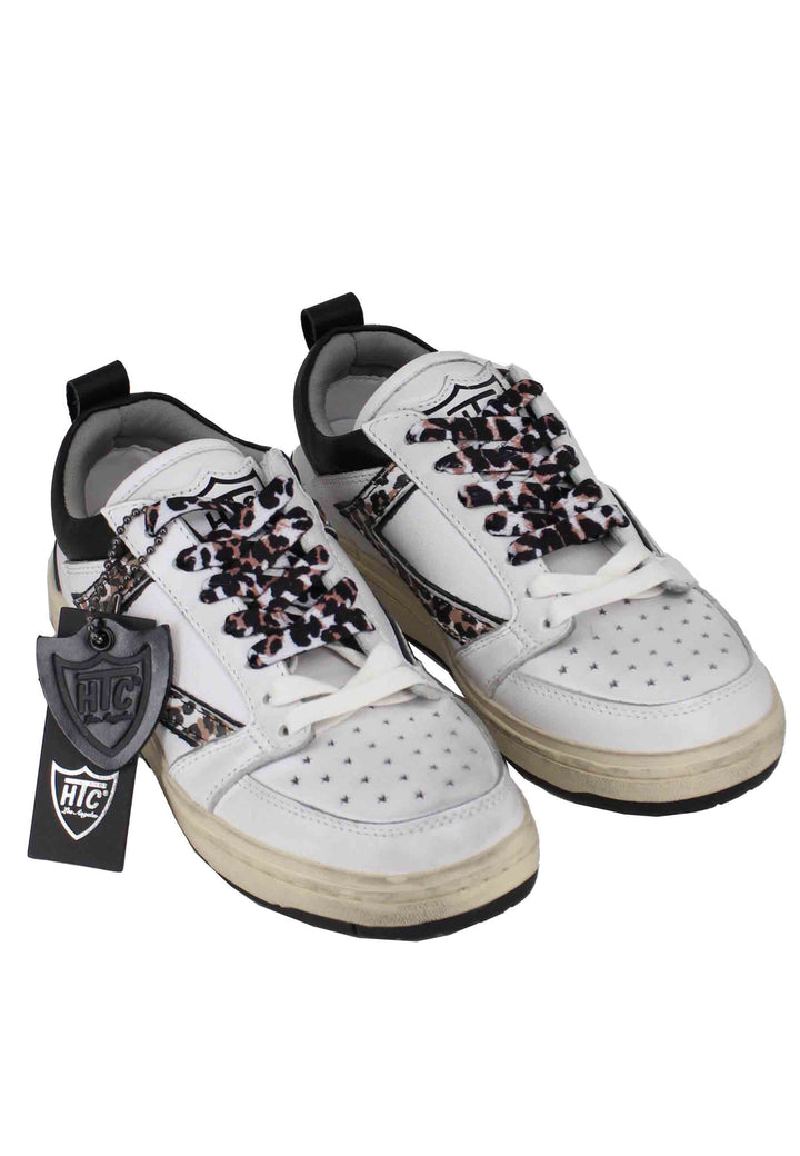 Spatarella Sneakers donna Starlight Animalier in pelle bianca Italy