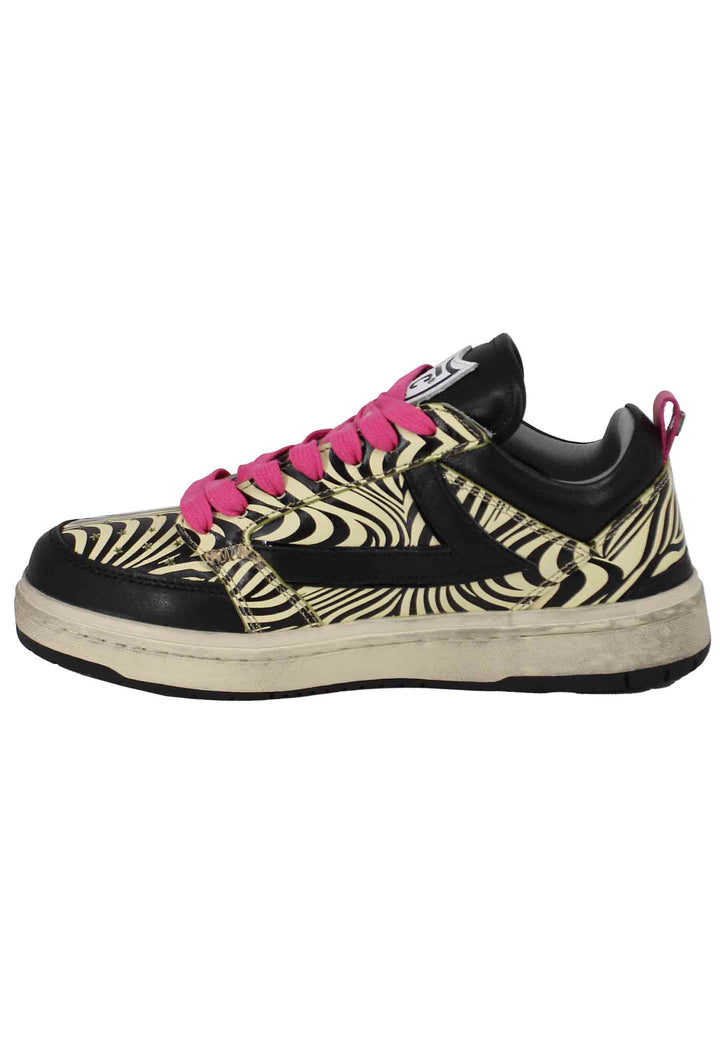 Spatarella Sneakers donna Starlight Zebra in pelle animalier In Linea