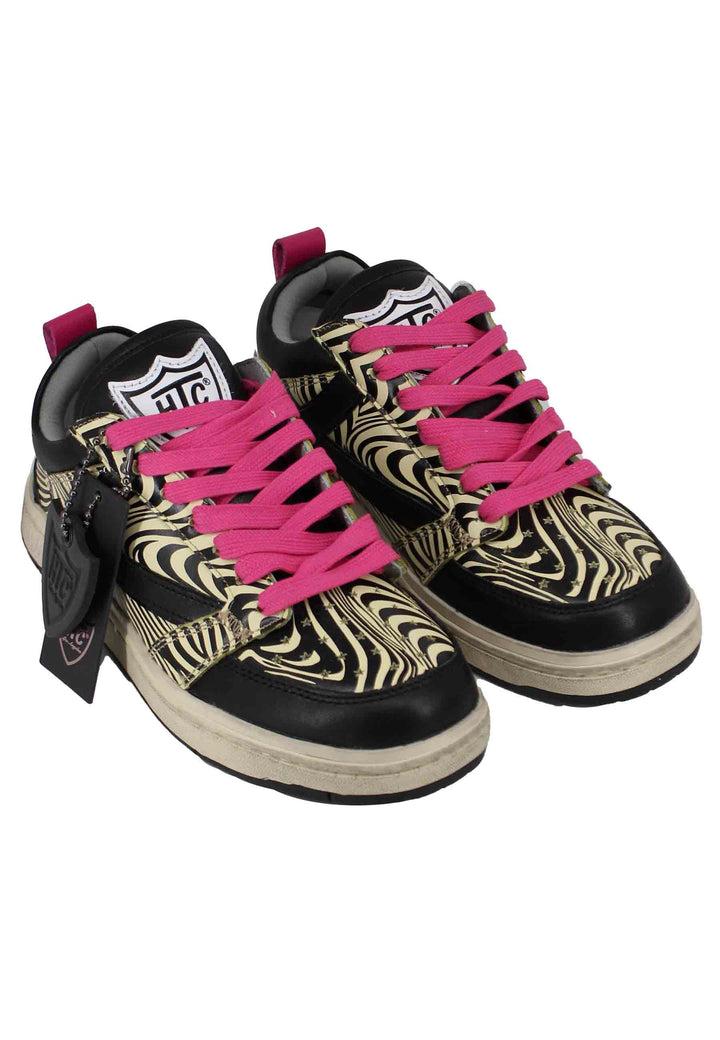 Spatarella Sneakers donna Starlight Zebra in pelle animalier In Linea
