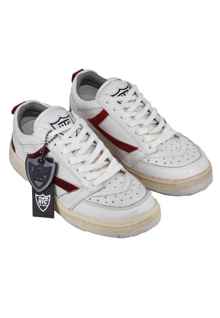 Spatarella Sneakers uomo Starlight Shield in pelle bianca Vendita