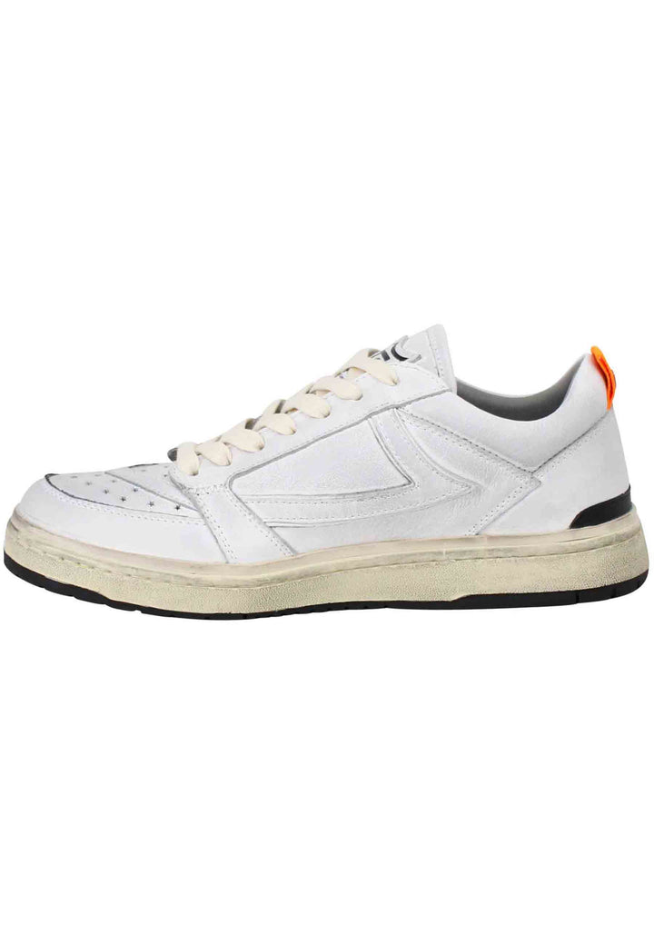 Spatarella Sneakers uomo Starlight Shield in pelle bianca vintage Promozione