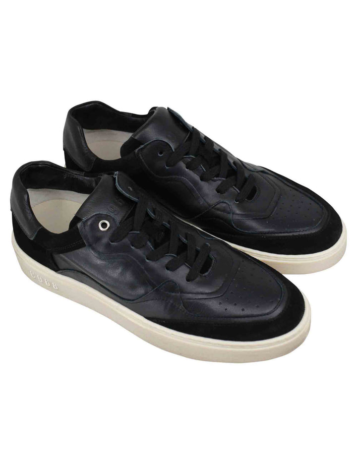 Spatarella Sneakers uomo in pelle nera Outlet