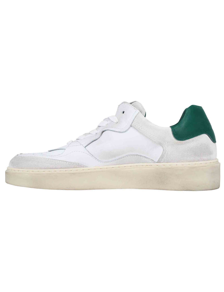 Spatarella Sneakers uomo in pelle bianca In Vendita