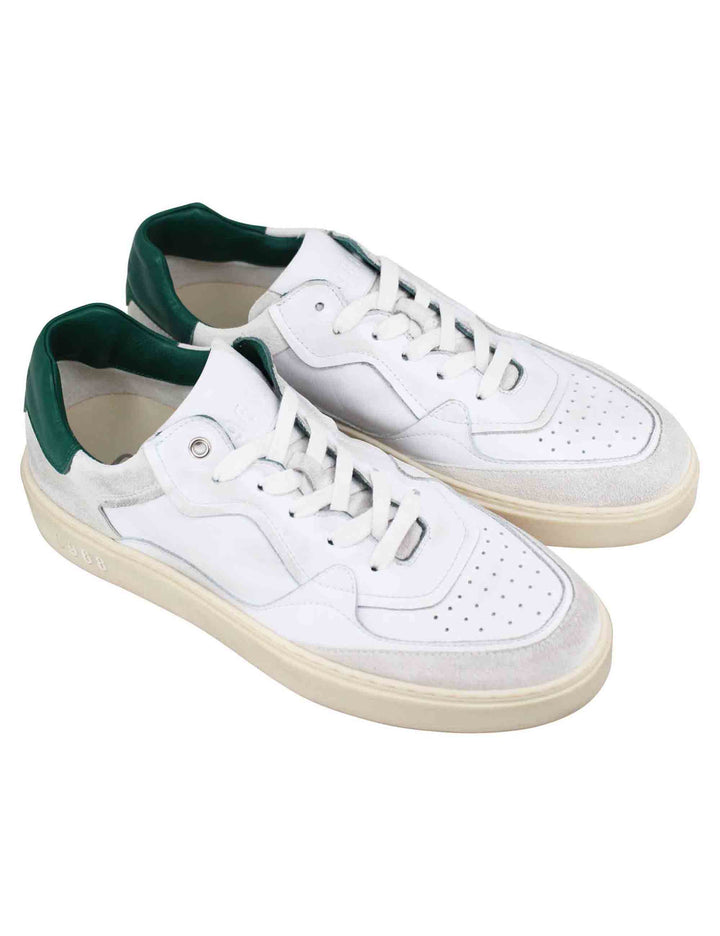 Spatarella Sneakers uomo in pelle bianca In Vendita