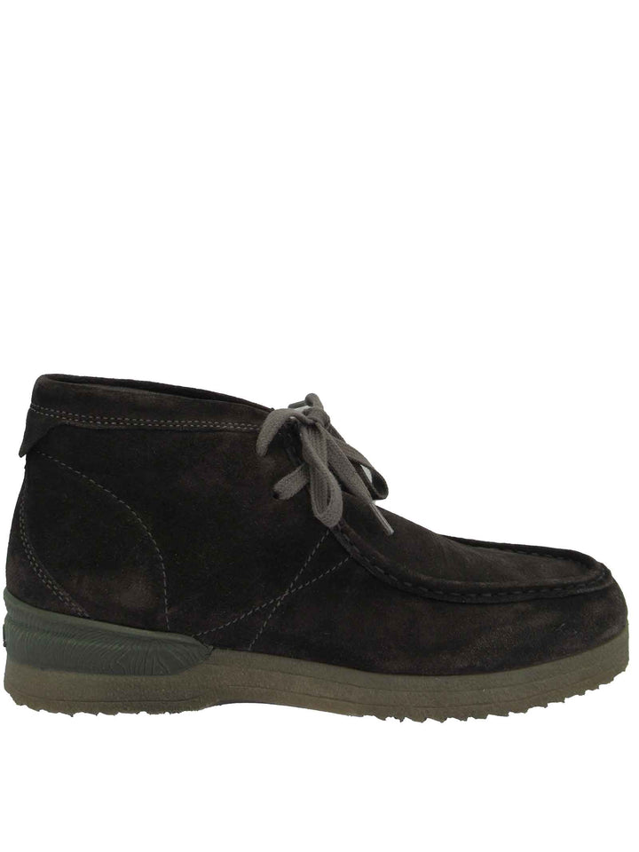 Spatarella Calzature Uomo Stivaletti Polacchine in Camoscio Fango con Cuciture e Fondo Para Online Outlet