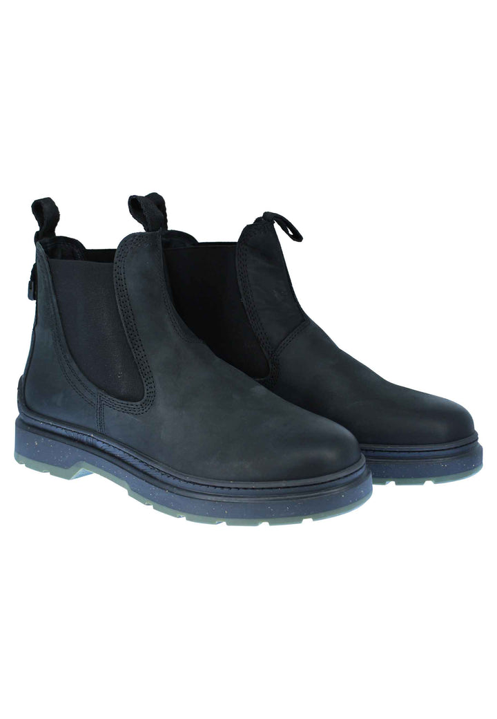 Spatarella Stivaletti beatles uomo Red Rock in pelle nera con fondo gomma carrarmato Lightning offer