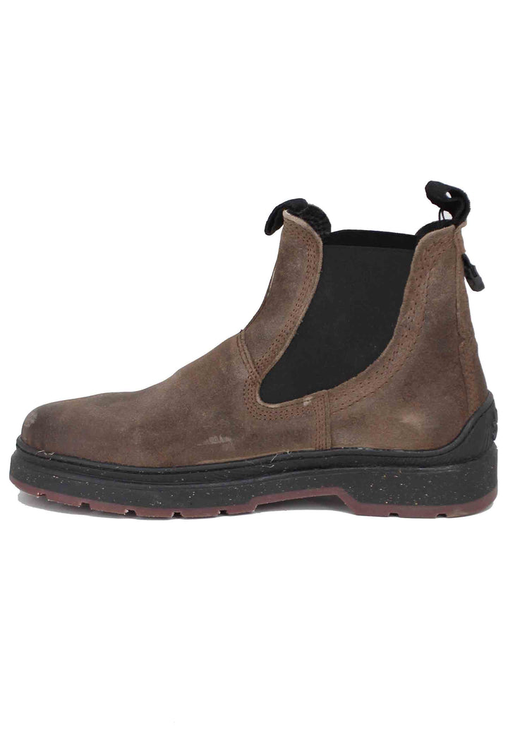 Spatarella Stivaletti chelsea boot uomo in camoscio vintage taupe Red Rock Suede Grandi sconti