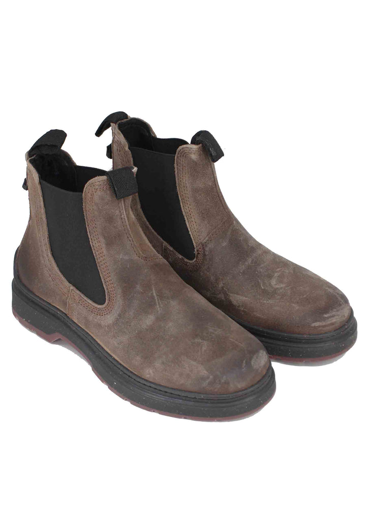 Spatarella Stivaletti chelsea boot uomo in camoscio vintage taupe Red Rock Suede Grandi sconti