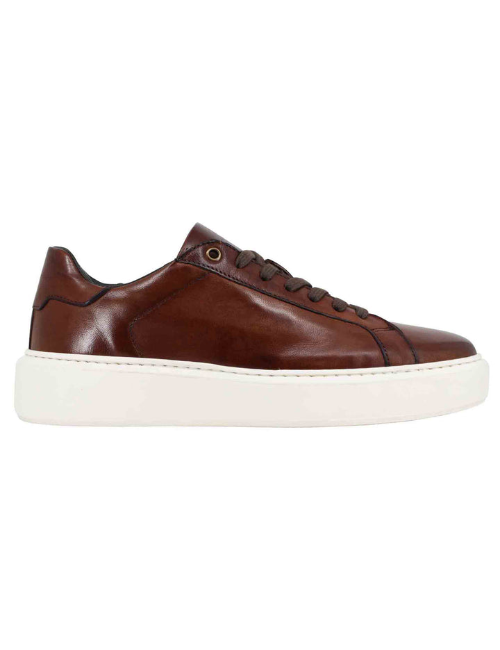 Spatarella Sneakers uomo in pelle cuoio con suola alta ulta light Offerta speciale della fabbrica