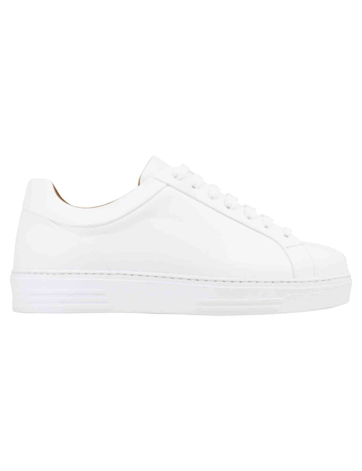 Spatarella Sneakers uomo in pelle bianca con suola alta in gomma extra light Discount Store per i nuovi prodotti