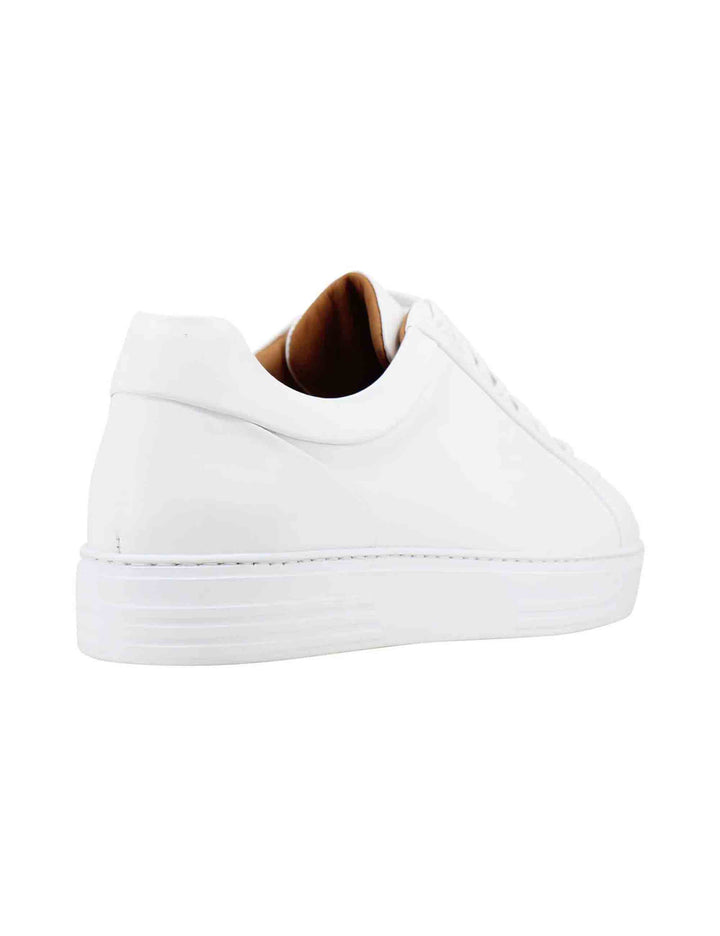 Spatarella Sneakers uomo in pelle bianca con suola alta in gomma extra light Discount Store per i nuovi prodotti