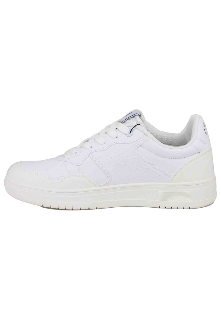 Spatarella Sneakers uomo in eco pelle vintage bianco Solo un giorno rimasto