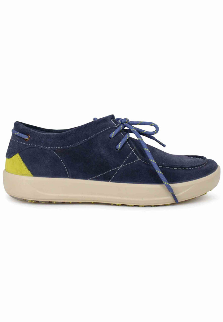 Spatarella Stringate uomo Bob Cat in camoscio blu con suola in gomma Promozione Limitata
