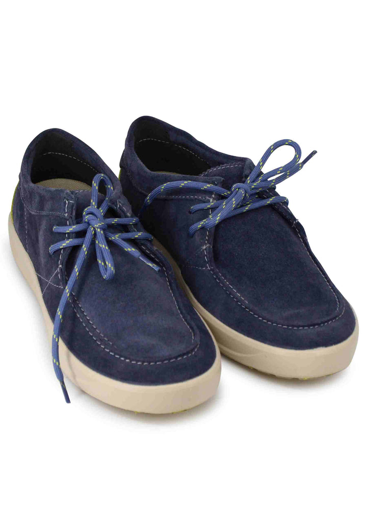Spatarella Stringate uomo Bob Cat in camoscio blu con suola in gomma Promozione Limitata