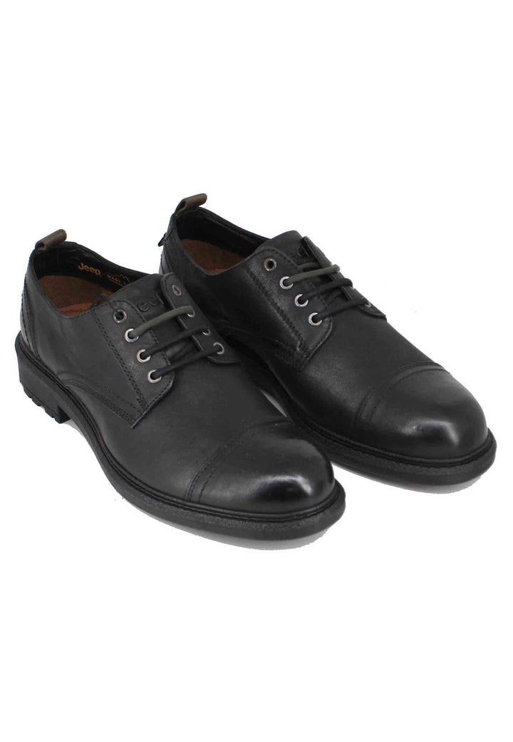 Spatarella Stringate uomo in pelle nera Maywood Shopping Online